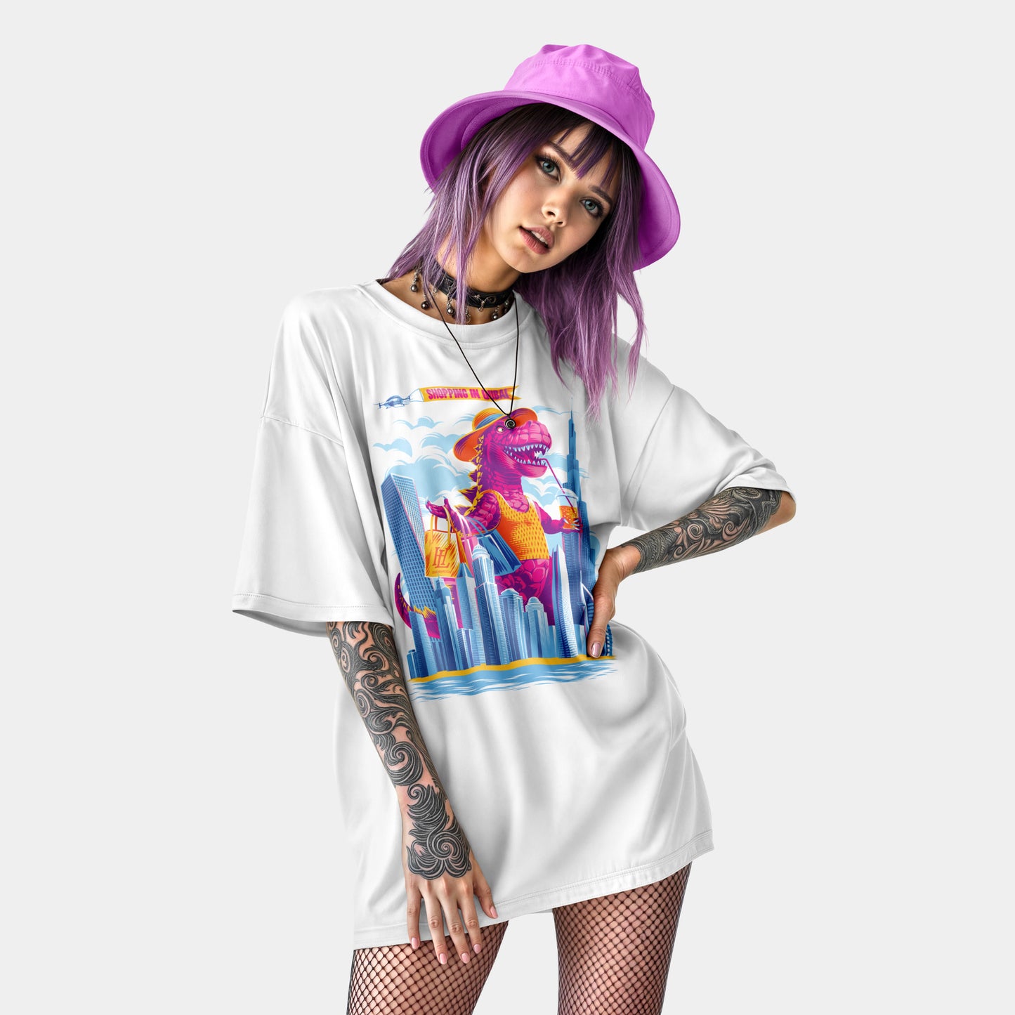 T-shirt "Shopping Godzilla"