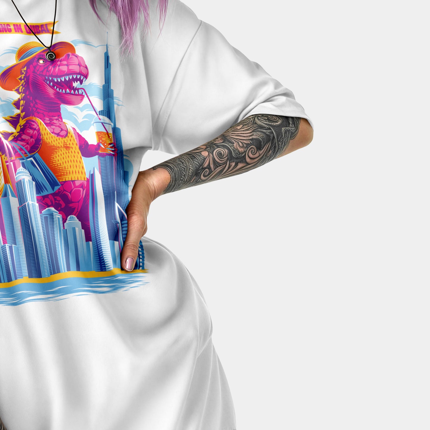T-shirt "Shopping Godzilla"